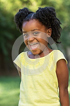 African American little girl.