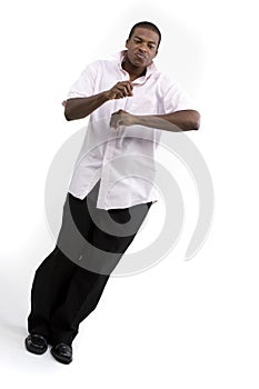 African American Man dancing