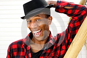 African american man with funny expression