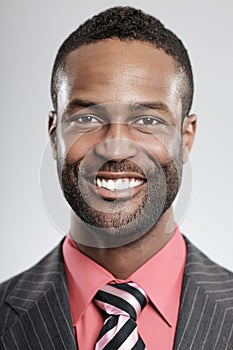 African American Man Happy Expression