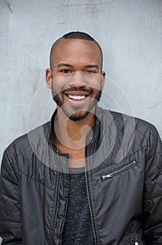 African american man with happy expression on face