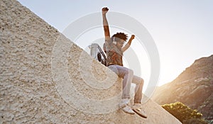 African american man listening music with vintage boombox stereo outdoor on the beach - Summer lifestyle, travel and party concept photo