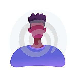 African american man portrait vector concept metaphor