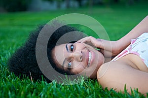 African American Model in nature