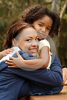 African American Mother and Child