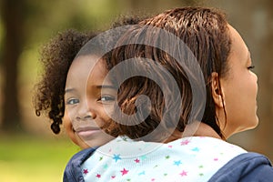 African American Mother and Child