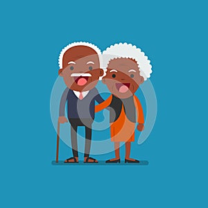 African american people - Retired elderly senior age