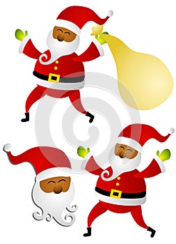 African American Santa Claus Clip Art