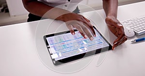 African American Spreadsheet Data Analyst