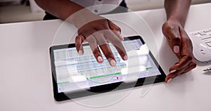 African American Spreadsheet Data Analyst