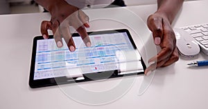 African American Spreadsheet Data Analyst