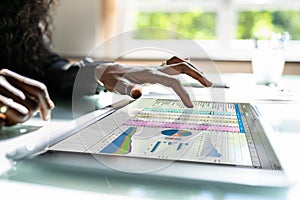 African American Spreadsheet Data Analyst