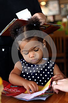 African-American Toddler female