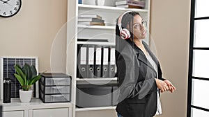 African american woman business worker having free hands conversation at office