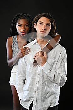 African American Woman and Caucasian Man