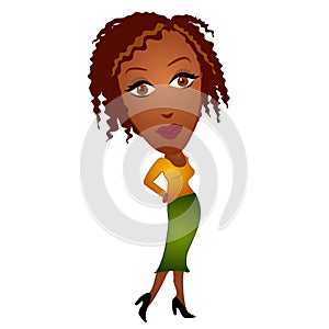 African American Woman Clipart