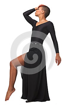 African American Woman Elegant Dance Pose