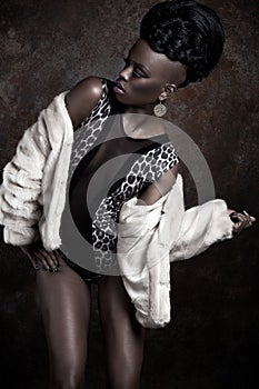 African American woman model