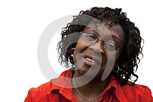 African American Woman with smile