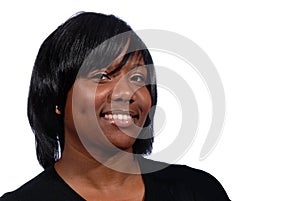 African American woman smiling