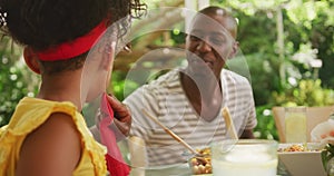 African American woman spending time in garden