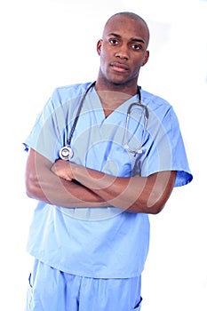 African Amrican Male Nurse