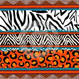 African animal print pattern background