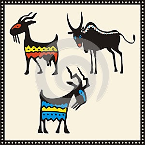 African Animals Illustrations Set