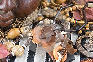 African artifacts and jewelry from Cameroon