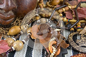 African artifacts and jewelry from Cameroon photo