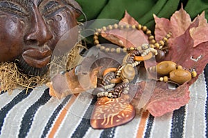 African artifacts and jewelry from Cameroon photo