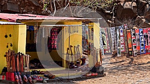 African arts and crafts souvenir shop