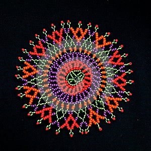 African beaded design pattern