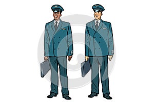 African and Caucasian the pilots of civil aviation