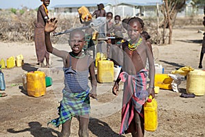 African children and water supply