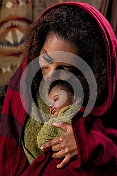 African Christmas Nativity scene