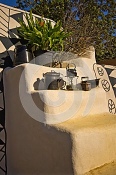 African clay huts at Zoo Safari, Dvur Kralove