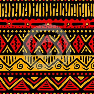 African colors ethnic art seamless pattern photo