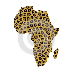 African continent map photo