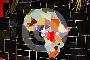 African Continent on Tiles