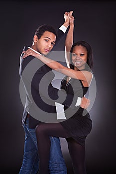 African Couple Dancing