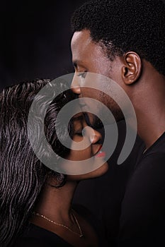 African couple love