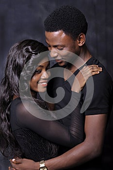 African couple love