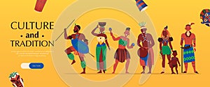 African Culture Tradition Banner
