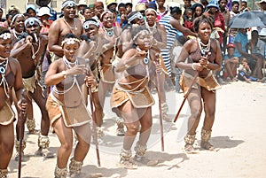 African dancers in a joyous mood