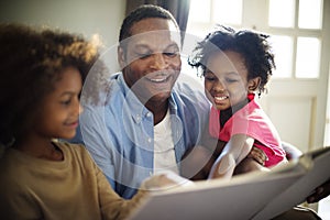 African Descent Family House Home Resting Living