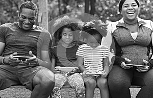 African Descent Family House Home Resting Living