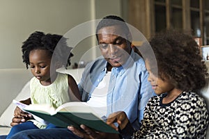 African Descent Family House Home Resting Living