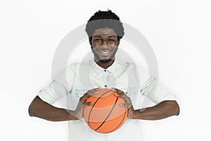 African Descent Man Basketball Casual Concept