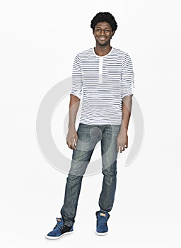 African Descent Man Male Studio Concept